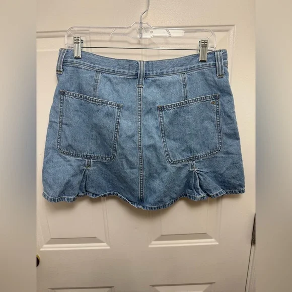 Madewell Medium Wash Pleated Mini Skirt Size 28 - Picture 6 of 8